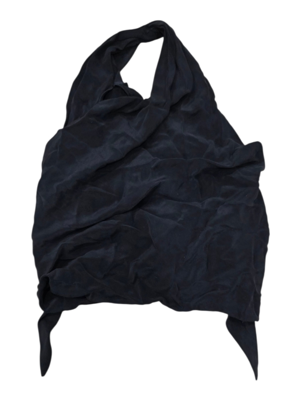 J. McLaughlin Black Backless Halter Wrap Top S